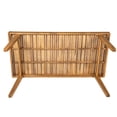 thumbnail image 6 of GZXS Outdoor Wooden Dining Table in Natural Finish, Weather-Resistant Acacia Wood Patio Table with Slat Design, Easy Assembly, 69"L x 34.75"W x 29.5"H, 6 of 8