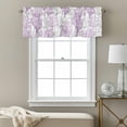 thumbnail image 3 of Summer Purple Ocean Coral Valance Curtain Purple Gradient Window Valances Rod Pocket Short Curtains Window Treatments for Kitchen Bedroom Bathroom Laundry 60" x 18", 3 of 9