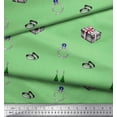 thumbnail image 2 of Soimoi Green Cotton Duck Fabric Gift Box & Jewellry Women Print Sewing Fabric Yard 42 Inch Wide, 2 of 3