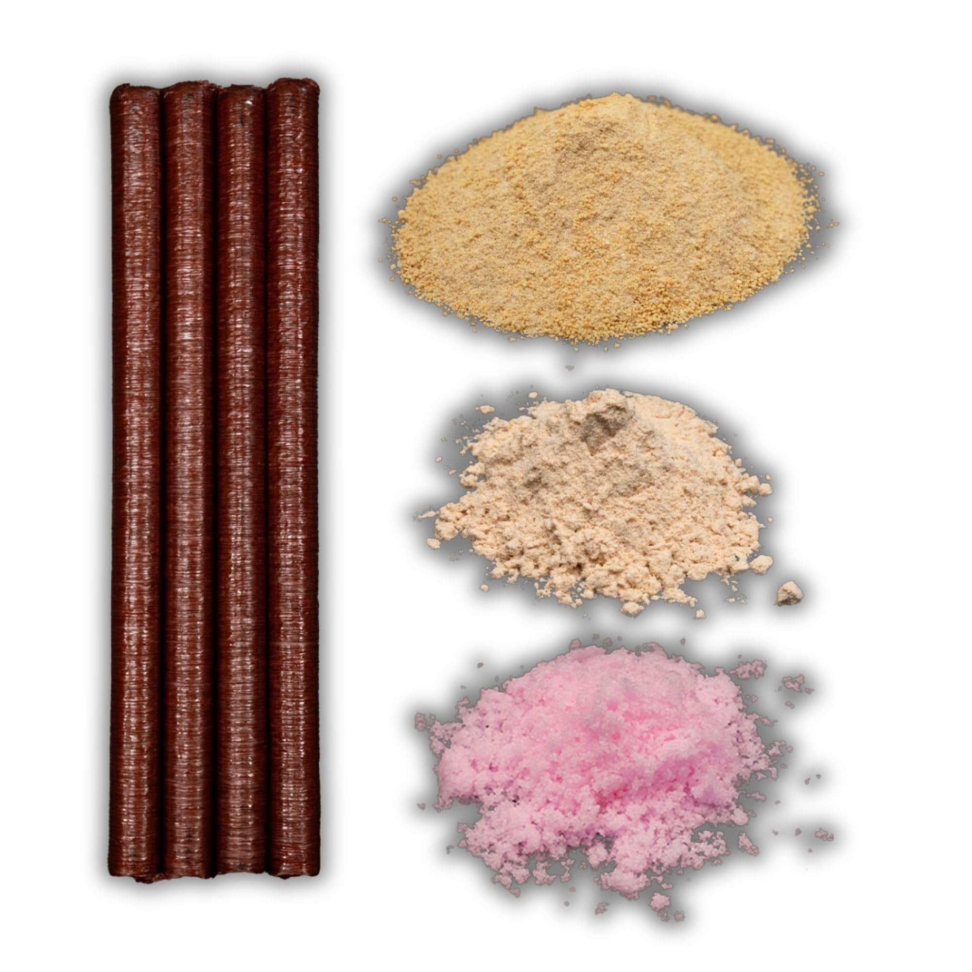 The Bearded Butchers Sweet & Smoky Snack Stick DIY Kit – Make 25 lbs of Snack Sticks with Maple Sugar & Hickory Smoke Flavor – Includes 17mm Collagen Casings – Perfect for Beef, Venison & Game