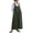 Green, variant on Women Denim Jumper Dress with Adjustable Ties Button Front Pocket Denim Bib Overall Cotton Jean Maxi Pinafore Dress