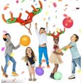 thumbnail image 3 of Christmas Party Toss Game Inflatable Reindeer Antler Hat with Rings for Kids Adults Family Xmas Fun Games, 3 of 5
