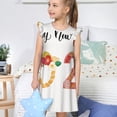 thumbnail image 4 of Vsdgher 2025 Nouvelles Chemises de Nuit pour Filles Manches Courtes à Volants Robe de Nuit Pyjama pour Fête-Petit, 4 of 6