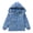 Blue, variant on Kids 2-in-1 Rain Jackets Girls Letter Graphic Waterproo𝖿 Raincoat Windbreaker Detachable Fleec𝖾 Lined Hooded Water-Resistan𝗍 Boys Windbreaker for Cycling Boys Rain Jacket Back-To-School