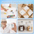thumbnail image 3 of Phomemo White Self-Adhesive Thermal Paper, Glossy Printable Sticker Paper for Phomemo Portable Pocket Mobile Printer, 53mm x 3.5m, Diameter 30mm, 3-Roll, 3 of 9