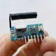 thumbnail image 1 of Módulo decodificador de código de aprendizaje para receptor RF de 433 MHz, inalámbrico, con salida de 4 canales para controles remotos (codificación 1527/2262)., 1 of 5