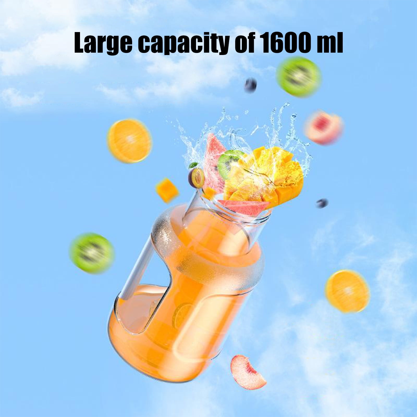 Portable Blender, Rechargeable Smoothie Maker, Personal Size Juicer with 8 Blades, USB Travel Blender for Shakes, for Shakes and Frappuccino