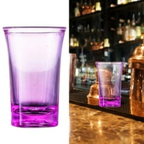 Huayishang Water Bottle Plastic Cup Bullet Cup Plastic Baijiu Cup One Mouthful Liquor Cup Creative Drinking Cup Color Cup in Bar, Kitchen Essentials Clearance Sale Purple