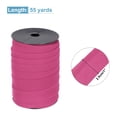 thumbnail image 2 of Uxcell 1" Double Fold Bias Tape Polyester Continuous Bulk Bias Tape for Sewing Seaming Rose Red 55 Yards, 2 of 6