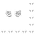 thumbnail image 1 of Minnieouse Pendientes de plata únicos y delicados de 2 piezas: imprescindibles para cualquier mujer vanguardista Pendientes de plata llamativos plata 1 10Conjunto, 1 of 6
