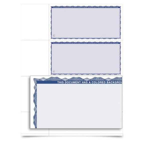 VersaCheck - Form 3001 - Premium - Blue - 250 Sheets