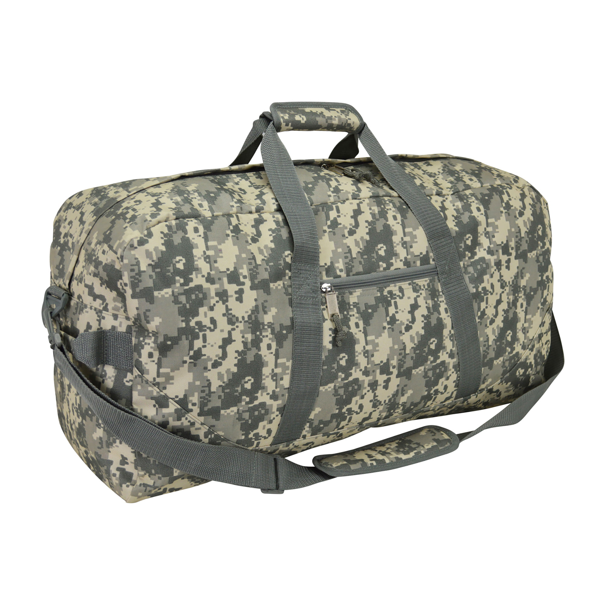 21 Large Duffle Bag with Adjustable Strap in Digital Camouflage - 0 - 0