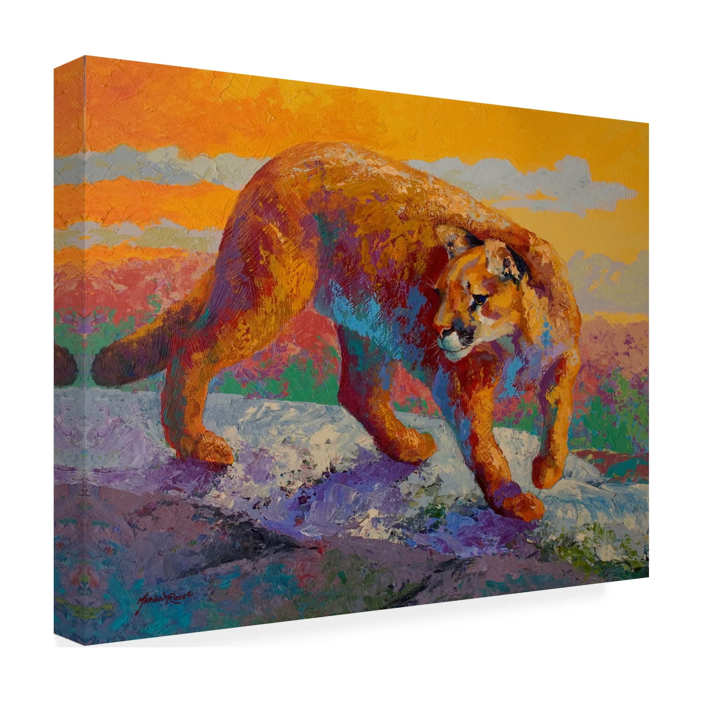 Marion Rose 'Ridge Cougar' Canvas Art