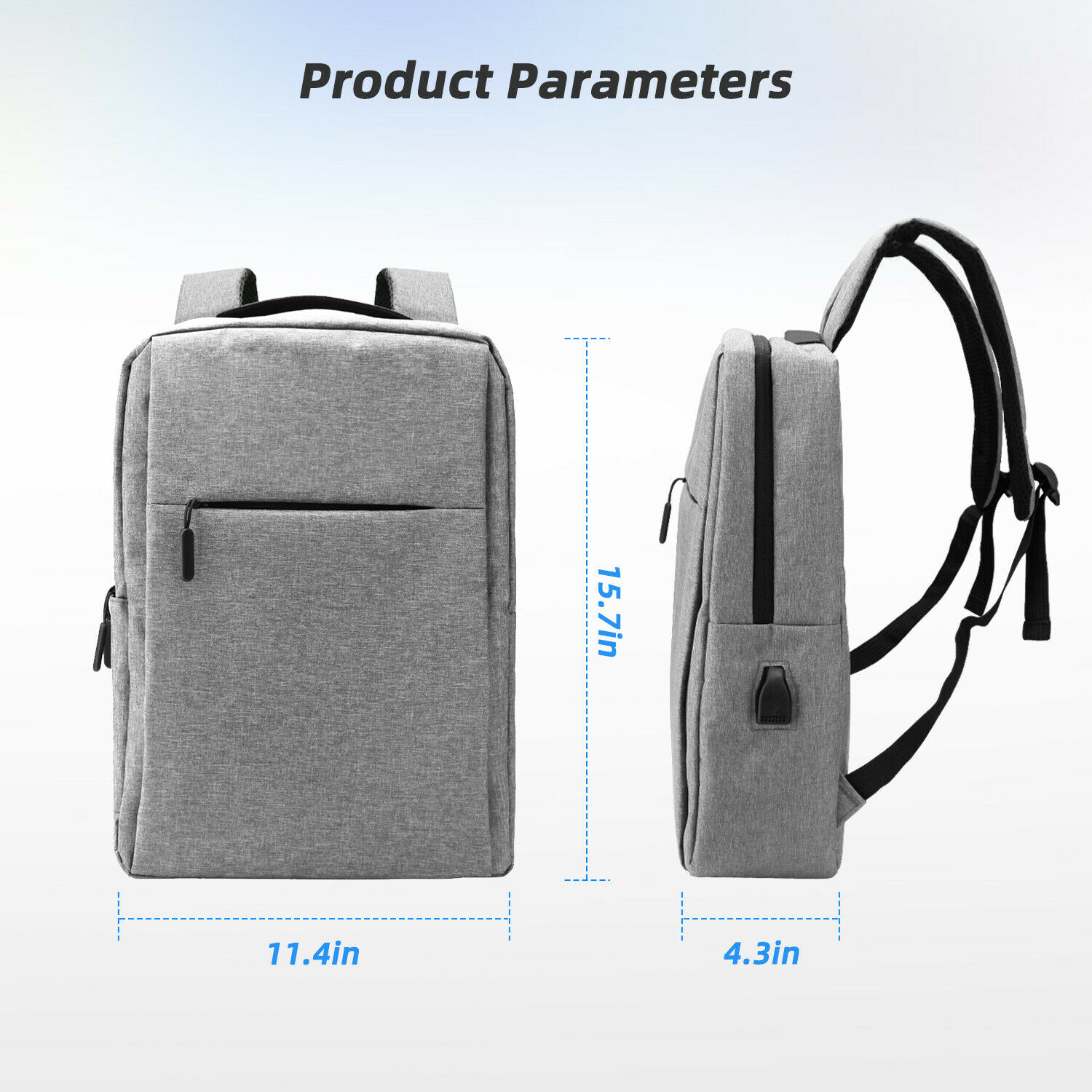 Usb Charging Port Backpack, Laptop Travel Backpack
