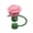 PK2, variant on Whyan Cup Straws Topper Creative 3D Silicone Flower 10mm Rose Straw Topper Fit for Stanley Cup 14oz&20oz&30oz&40oz