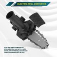 thumbnail image 2 of Electric Drill Converter Into Electric Saw with 4 Inch Chain Mini Handheld Chain Saw Conversion Bracket Black, 2 of 7