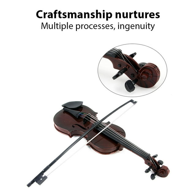 Simulated Simulated Violin Music Practice Violin for Beginners Violin Kit Musical Instrument Exquisite Workmanship Performance Props Gifts Adjustable Strings