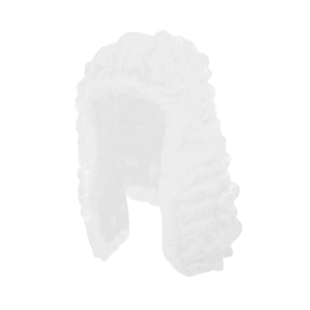 Peluca colonial perfecl para adultos disfraz hombre onda larga Cosplay