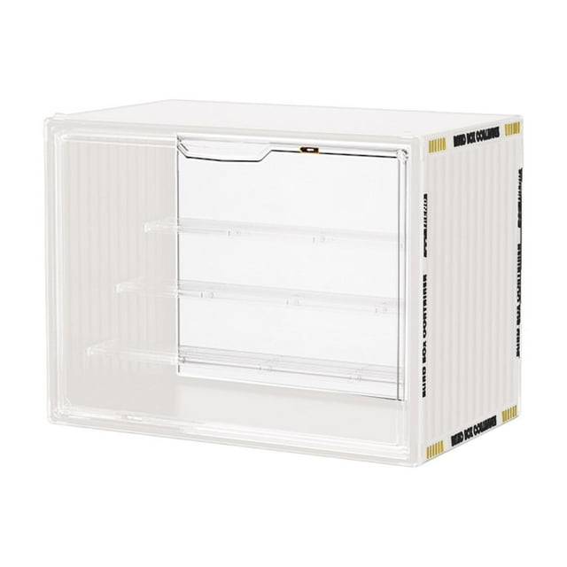 SDNall Étagères de Rangement, Vitrines pour Objets de Collection, Vitrine Transparente, Vitrines pour Figurines, Étagère de Rangement Transparente pour Marionnettes à Main, Rangement Multifonctionnel