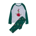 thumbnail image 2 of Conjunto de pijama para mujer Top y pantalones Verde Manga larga Ropa de casa(Mujer-Verde,S) Nituyy GL1043-QZ12497B1, 2 of 7