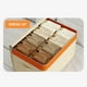 thumbnail image 4 of Organizador de toallas de tela no tejida para sábanas, ropa y juguetes; contenedor plegable para dormitorio; estante metálico con caja de plástico; ideal para apartamento, almacenamiento de, 4 of 9