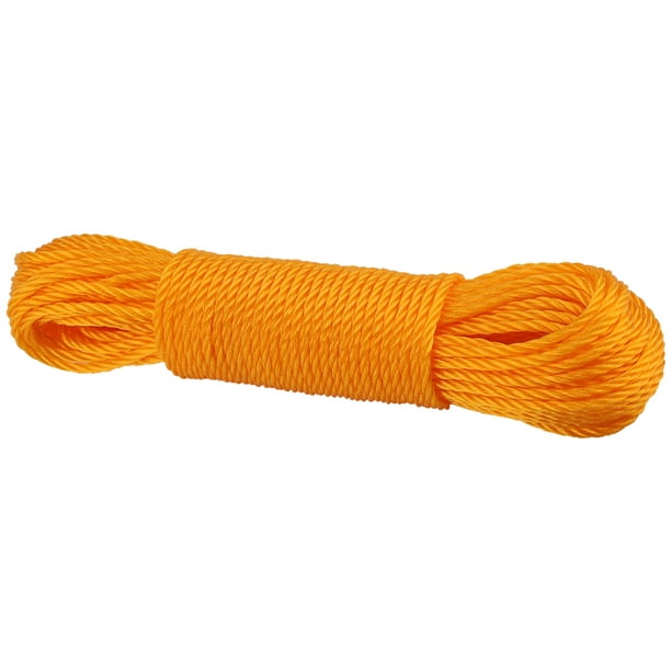 Nylon Rope-20m Nylon Rope Line Clothes Line Garden Outdoor Camping Nylon  Clothesline(Orange)