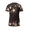 thumbnail image 5 of Plus Size Women's Summer Casual Short Sleeve V Neck Button Down Top for Dressy Wear, 5 of 5