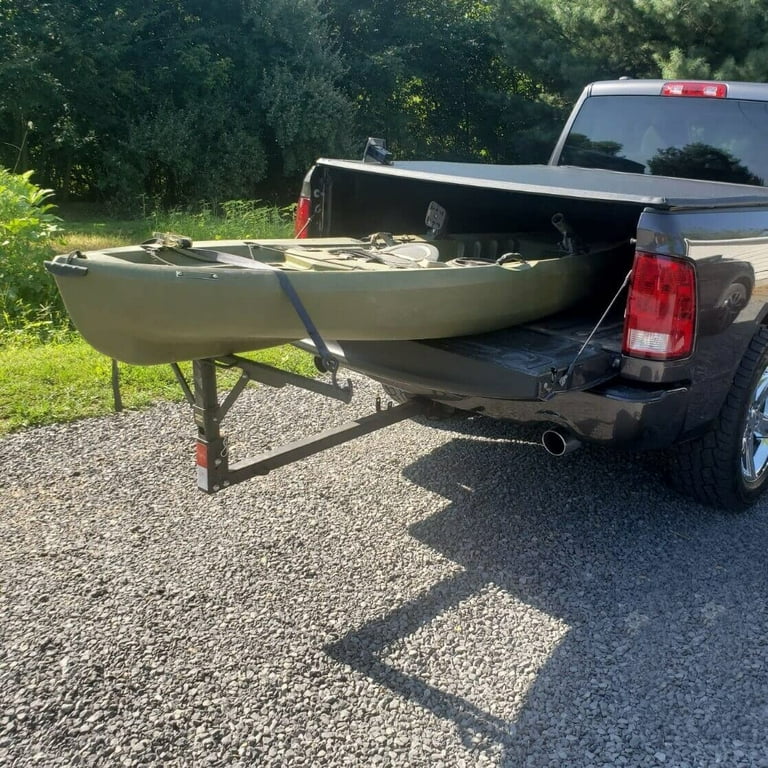 Kojem Foldable Hitch Extender 2 Receiver 400lb Capacity for Canoe Boat Kayak Lumber w Flag Walmart
