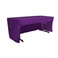 thumbnail image 1 of LA Linen LA Linen Open Back Polyester Poplin Fitted tablecloth 96"L x 30"W x 30"H, Purple, 1 of 1