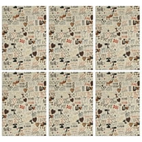 6 Pcs Funny Kitchen Towels,I Love My Dogs Art Microfiber Dish Towels,Kitchen Tea Towels,Kitchen Towel Set (18" X 26")