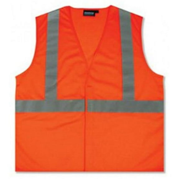 S363 Mesh ANSI Class 2 Zippered Vest in Hi-Viz Lime, 3X