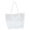 thumbnail image 3 of Bolso de playa para hombre y mujer, sencillo, de gran capacidad, versátil y ligero. Blanco, 3 of 9