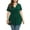 Dark Green, variant on Daystry Plus Size Tunic Tops For Women Lace V-Neck Empire Waist Women Top Babydoll Blouse White-1X