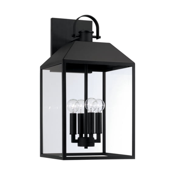Capital Lighting 953443 Nelson 4 Light 22" Tall Outdoor Wall Sconce - Black