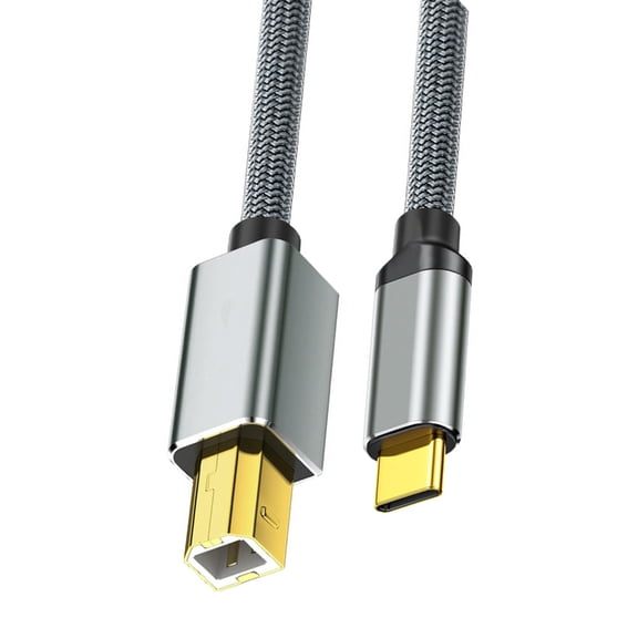 NoavLife Type CUSB 2.0 Male to USB B Male Cable Scanner Cord for Printers Scanner charging cable