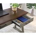thumbnail image 4 of Pemberly Row Rustic Writing Desk with Drawers in Slate Gray in Engineered Wood, 4 of 9