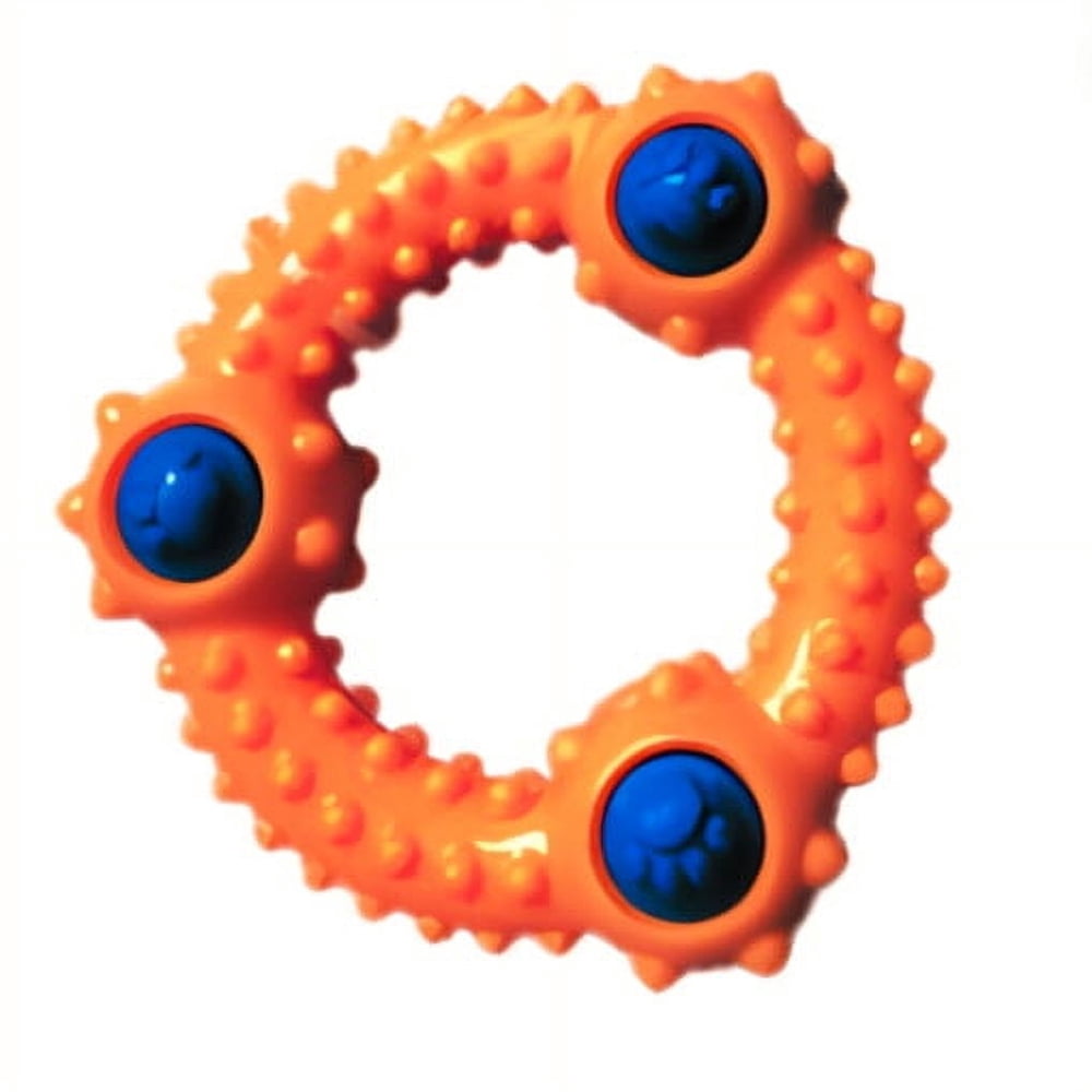 SW Products Toss & Fetch Ideal For Puppies Small And Medium-Sized Breeds Durable TPR Rubber Cleans Teeth While Promoting Healthy Dental Hygiene