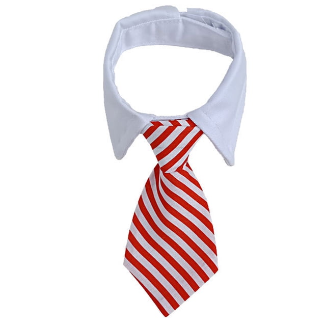 Pajarita para perros pequeños, corbata de cuello derecha ajustable hecha a mano para perros y gatos