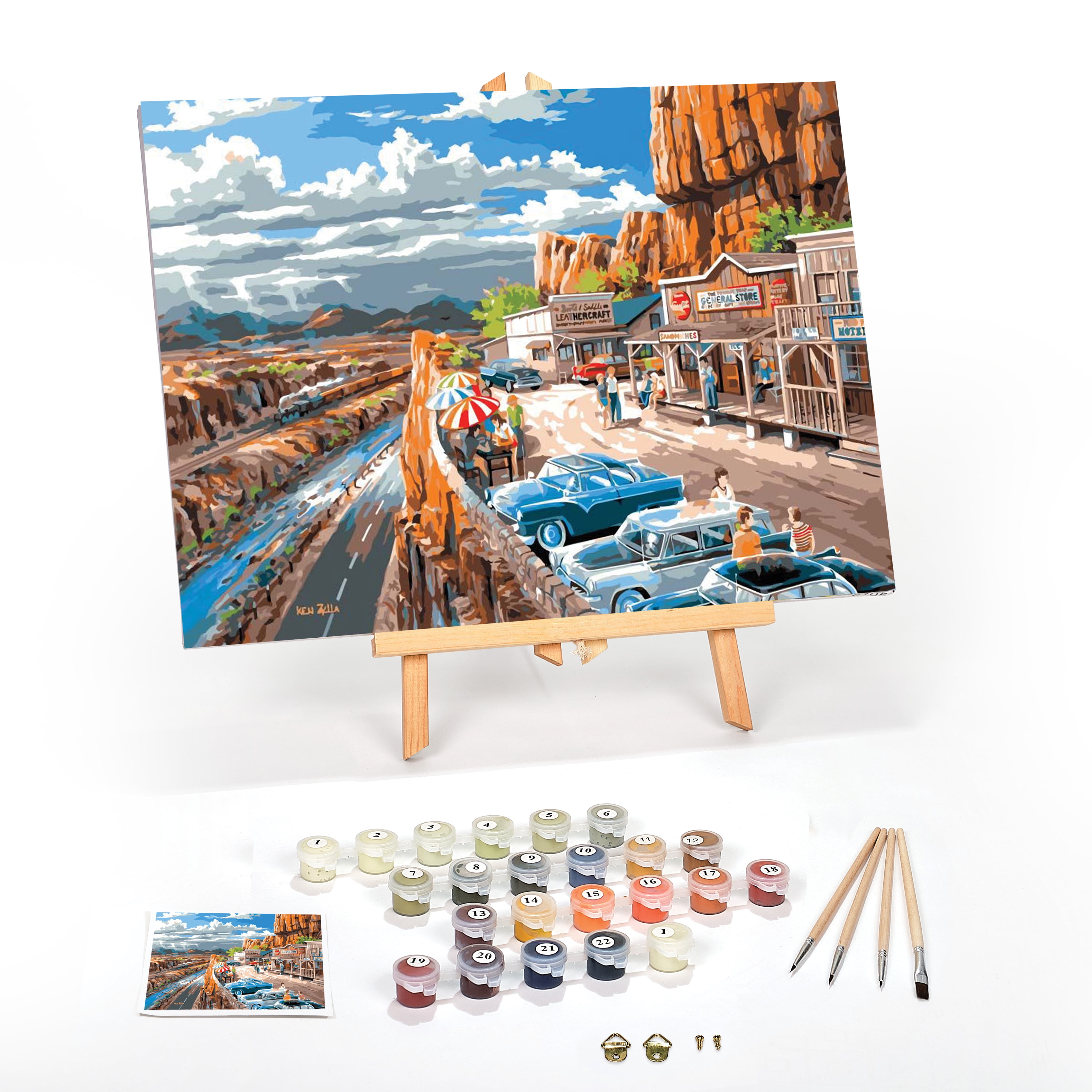 Paint by Number for Adults Beginner: Complete Pre-Framed DIY Kit on ...