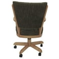 thumbnail image 2 of Classic Caster Solid Wood Dining Chair - Sanora Brown Fabric - Natural Frame, 2 of 3