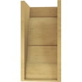 thumbnail image 4 of 11"W x 11"D x 22"H Wide Asheboro Rough Cedar Woodgrain TimberThane Corbel, Primed Tan, 4 of 6