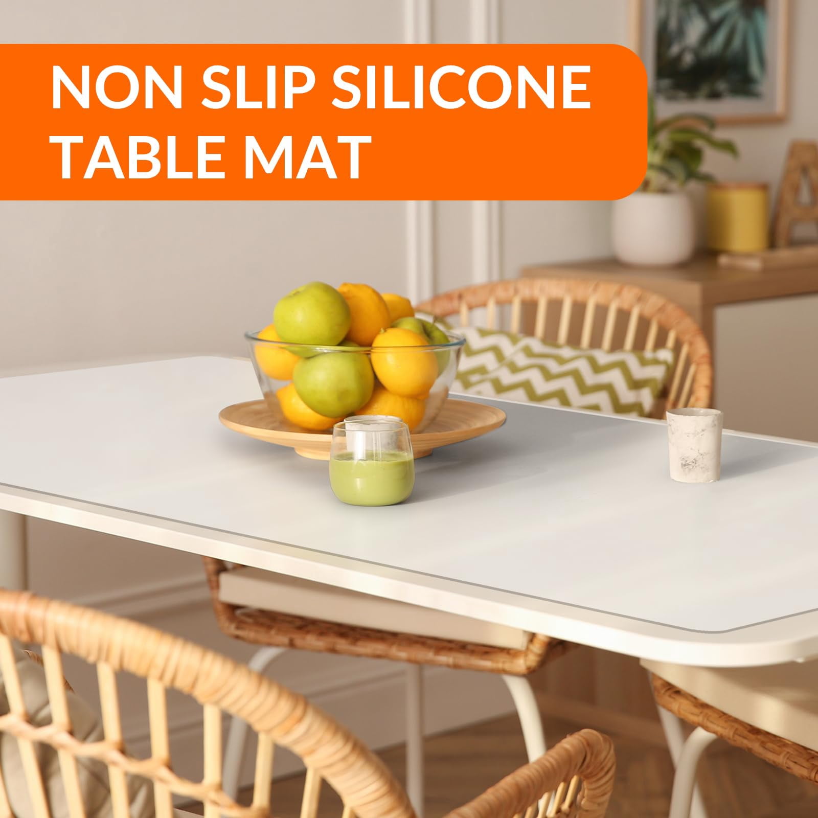 Goldeer Silicone Mats for Kitchen Counter Heat Resistant Table Mat for Air Fryer Silicone Countertop Protector Nonskid Desk Saver Safe
