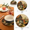thumbnail image 3 of FREEAMG Farm Chicken Trivets Pot Holders Set of 2 Decoration Potholders for Kitchens Pure Cotton Thread Weave Trivets,Hot Pads for Kitchens,Coasters,Placemats,Spoon, 3 of 7