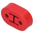 thumbnail image 4 of Rubber Insulator Mount Tip 2-Hole Muffler Hanger Polyurethane Shakeproof Universal Automobile Exhaust Pipe FittingsRed, 4 of 8