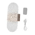 thumbnail image 2 of Aplique pared moderno, ajustable, inalámbrico, acrílico, LED, lámpara pared, para noche, escalera, cocina, baño, interior. Patrón de piedra, 2 of 7