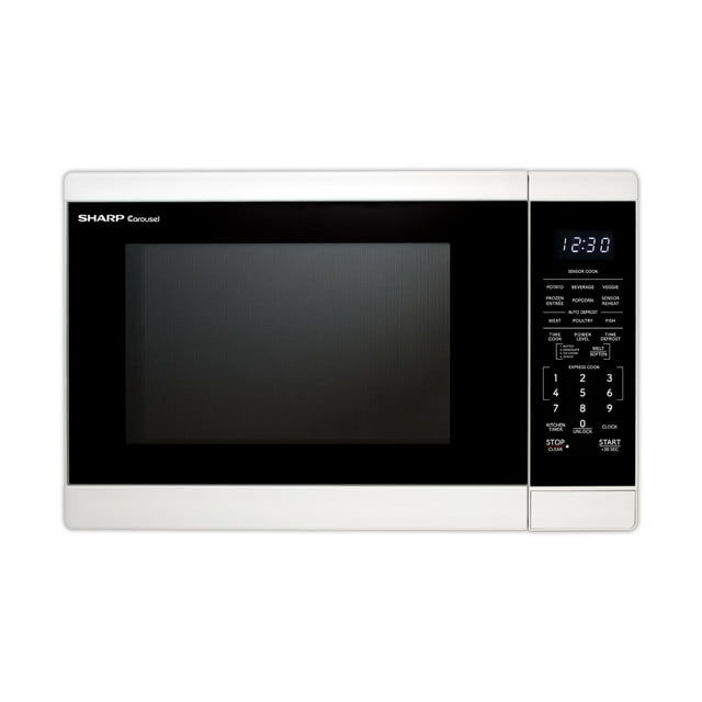Horno microondas Sharp SMC1461KW 1.4 pies cúbicos 1100W blanco
