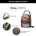 thumbnail image 4 of FORMRS Crossbody Bag for Women Quilted Travel Shoulder Cell Phone Purse with Chain Strap Handbag, Mountains at Dawn, 4 of 7