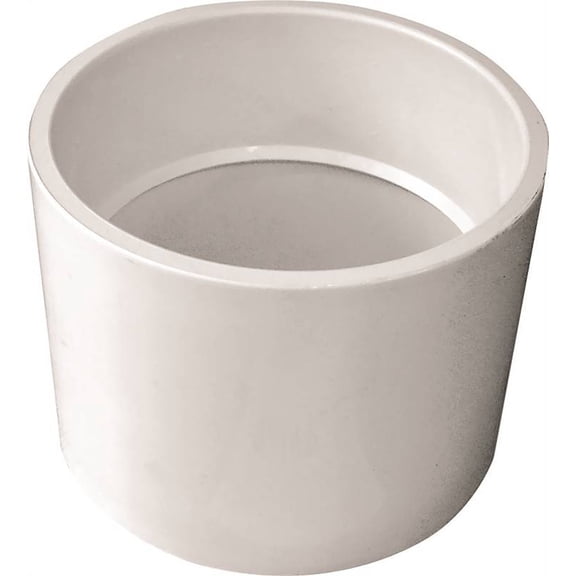 Charlotte Pipe PVC001001400 Schedule 40 4 In. Hub T X 4 In. D Hub Pvc Coupling