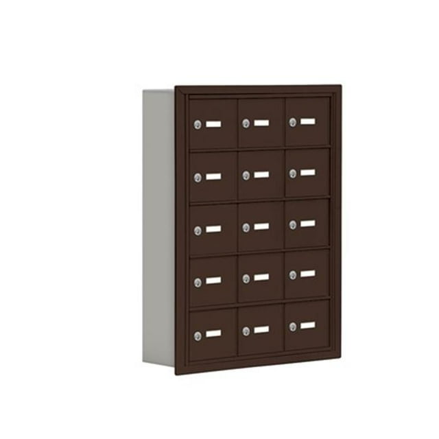 Salsbury 19055-15ZRK 15 A Doors Bronze - Recessed Mounted - Master Keyed Locks