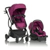 Evenflo Urbini Omni Plus Travel System stroller, Raspberry Pink